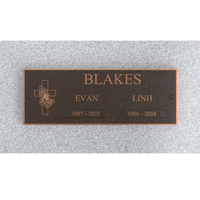Premium Bronze Plaque 11"x 4" with Granite Base