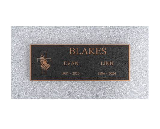 Premium Bronze Plaque 11"x 4" with Granite Base