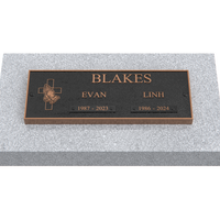 Premium Bronze Plaque 11"x 4" with Granite Base