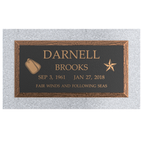 Premium Bronze Plaque  20"x 10" with Granite Base