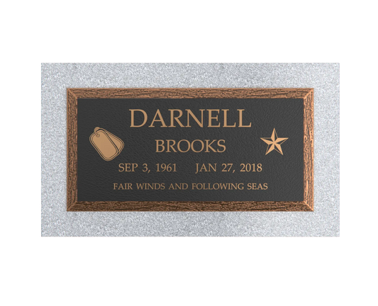 Premium Bronze Plaque  20"x 10"