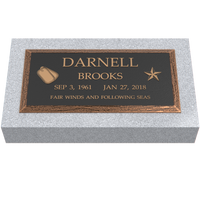 Premium Bronze Plaque  20"x 10" with Granite Base