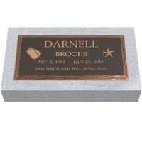 Premium Bronze Plaque  20"x 10" with Granite Base