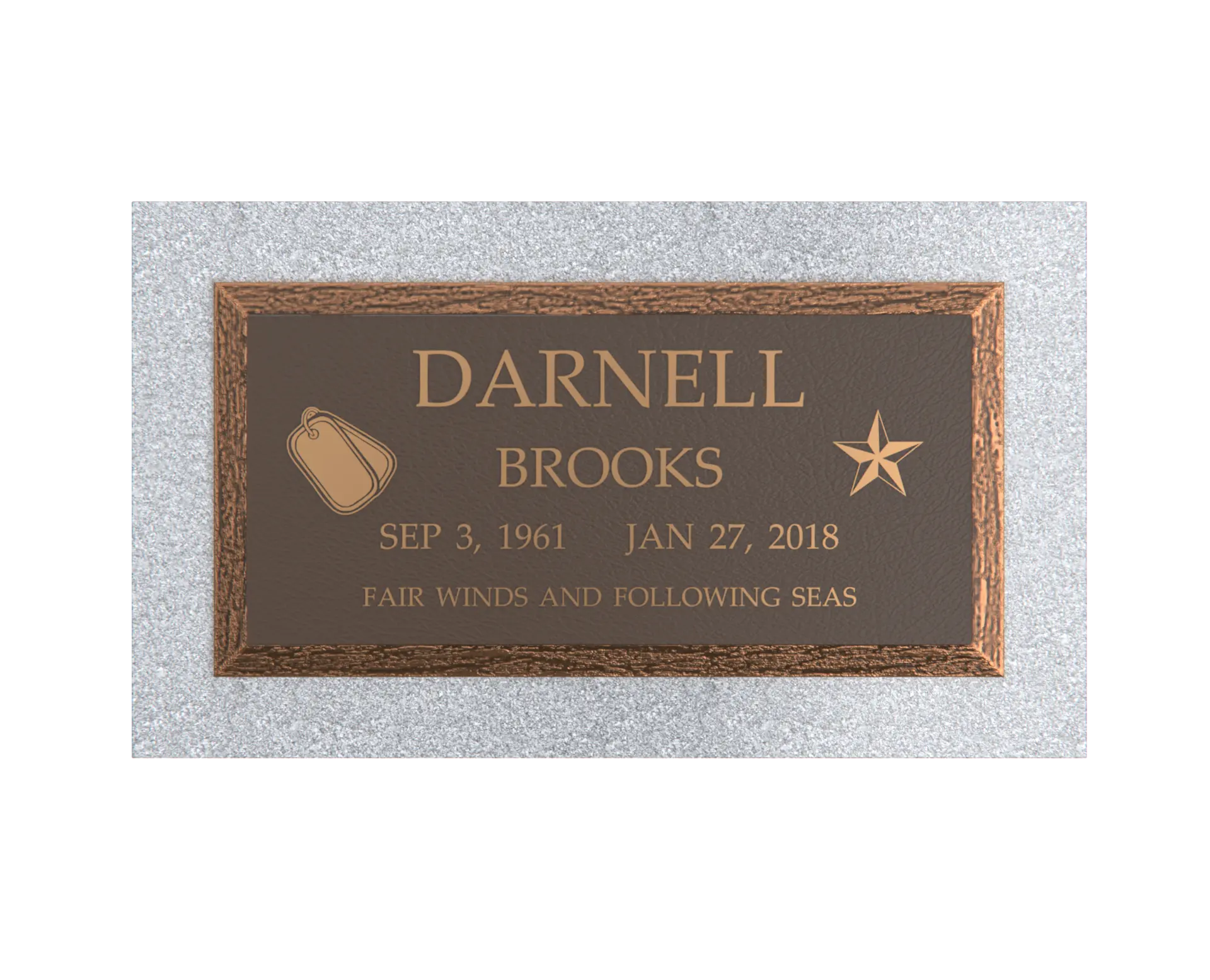 Premium Bronze Plaque  20"x 10"