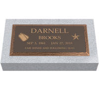 Premium Bronze Plaque  20"x 10" with Granite Base