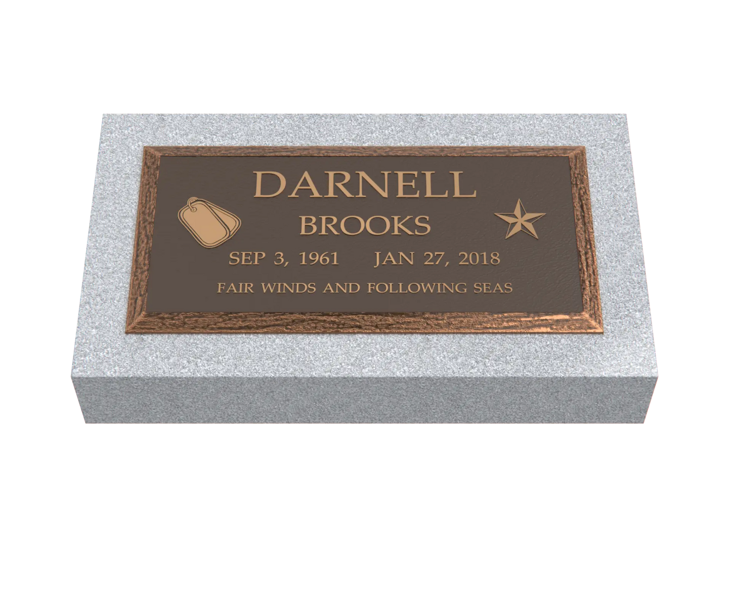 Premium Bronze Plaque  20"x 10"
