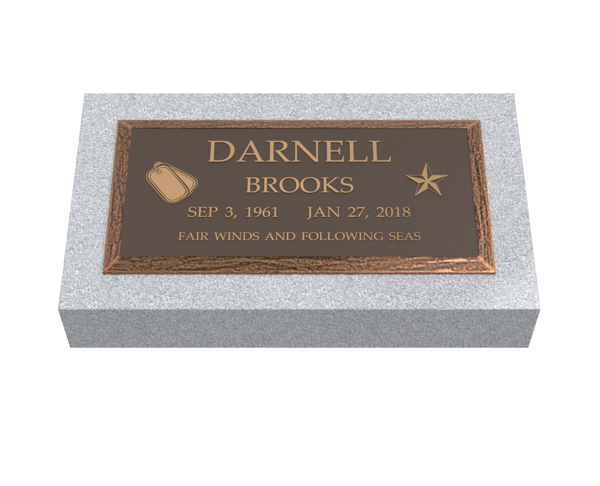 Premium Bronze Plaque  20"x 10"