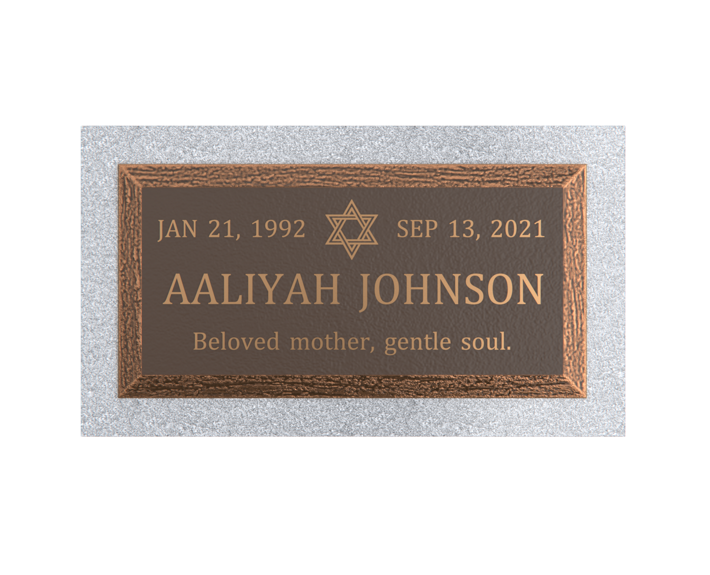 Premium Bronze Plaque 24"x 12" with Granite Base