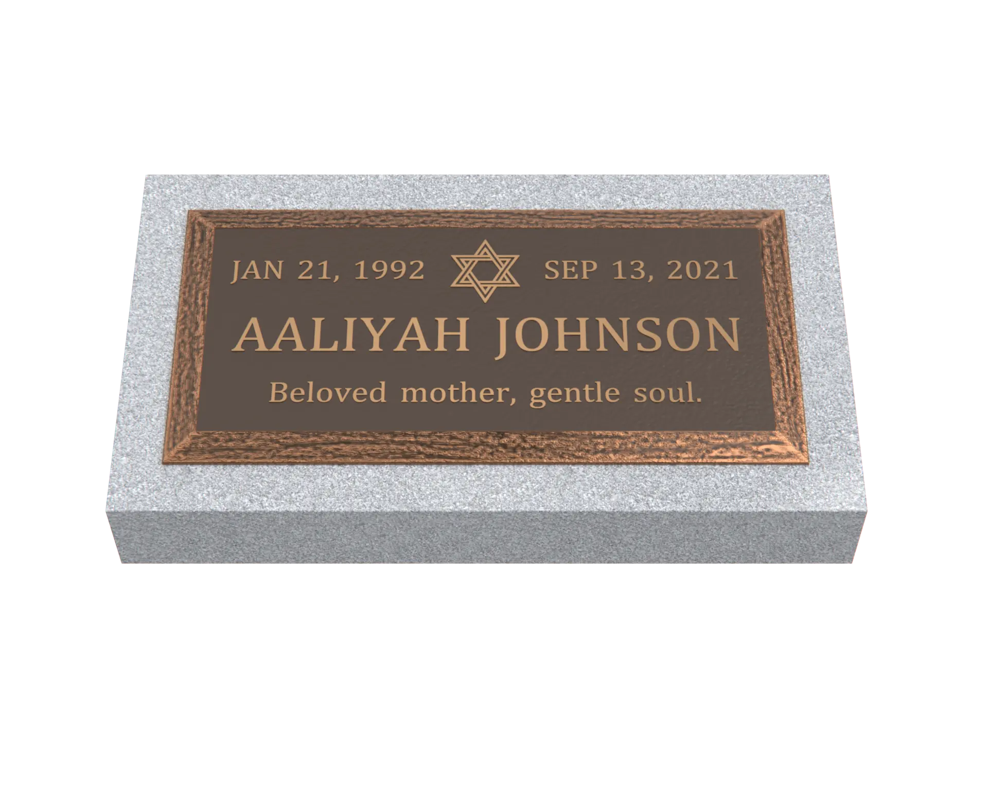 Premium Bronze Plaque 24"x 12"