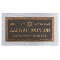 Premium Bronze Plaque 24"x 12"