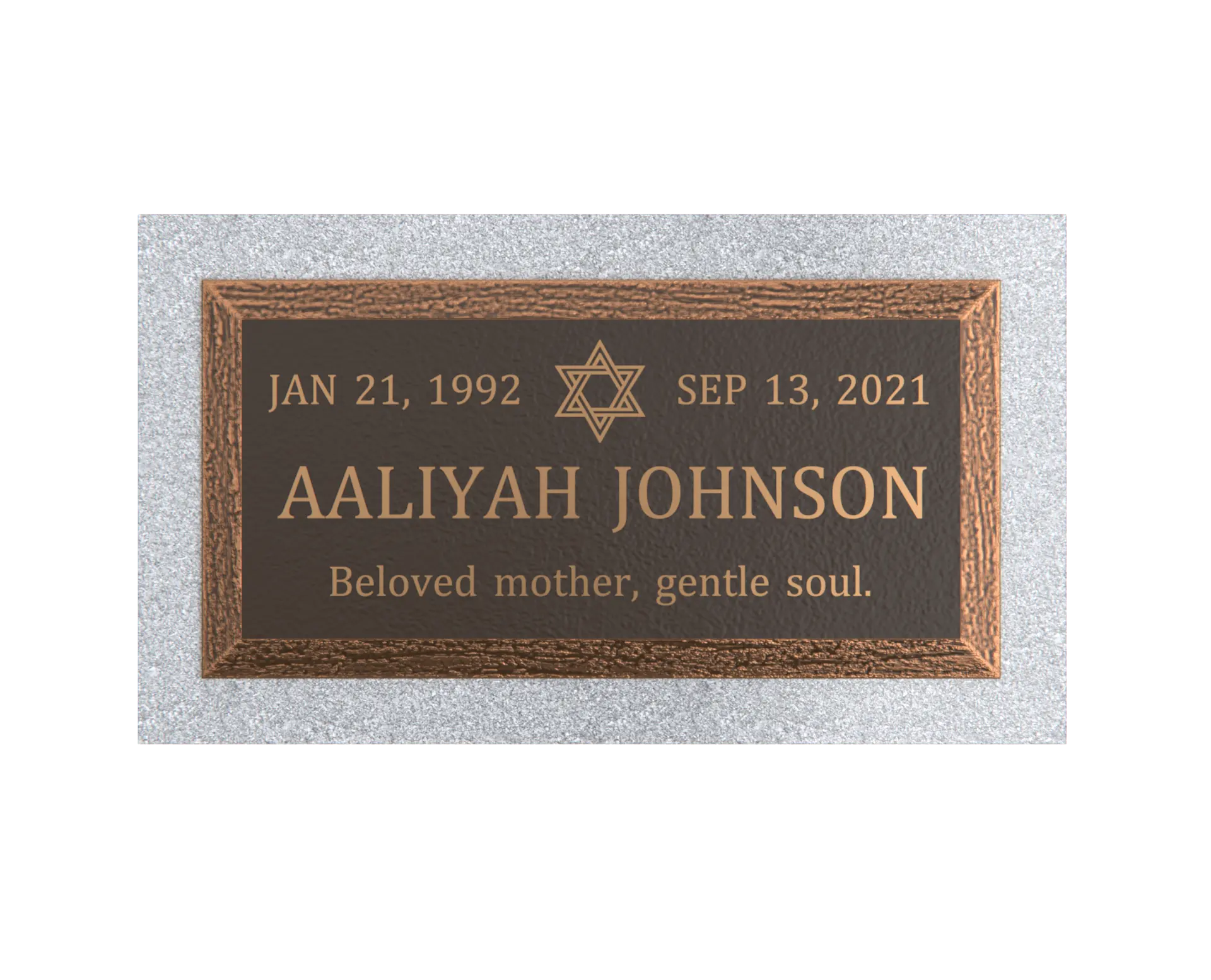Premium Bronze Plaque 24"x 12"