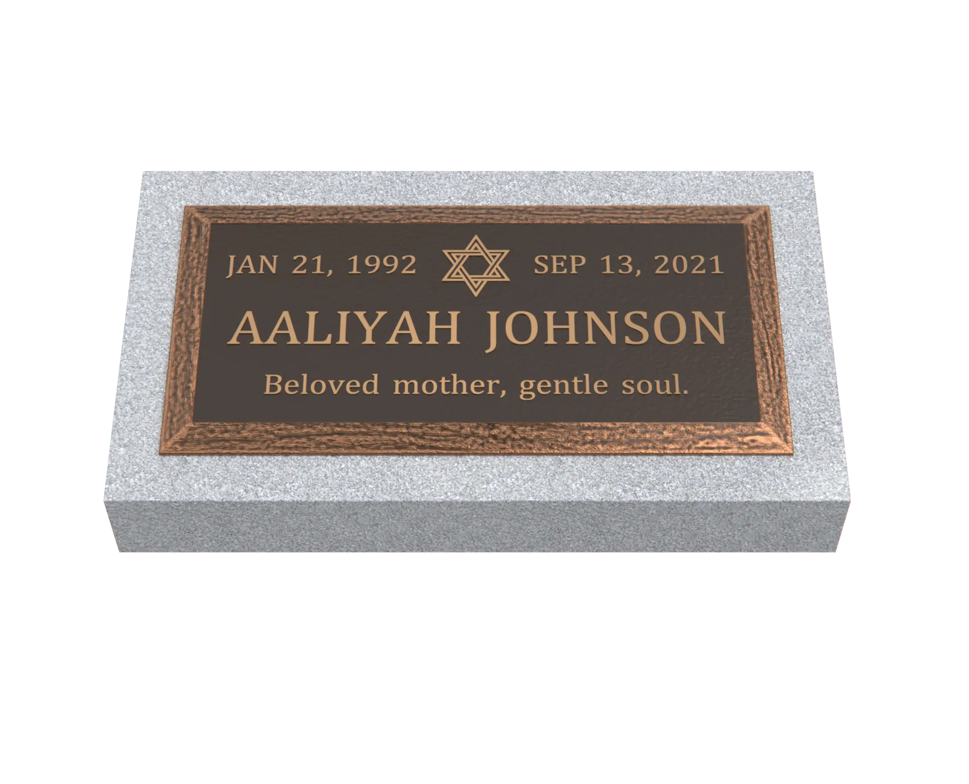 Premium Bronze Plaque 24"x 12"