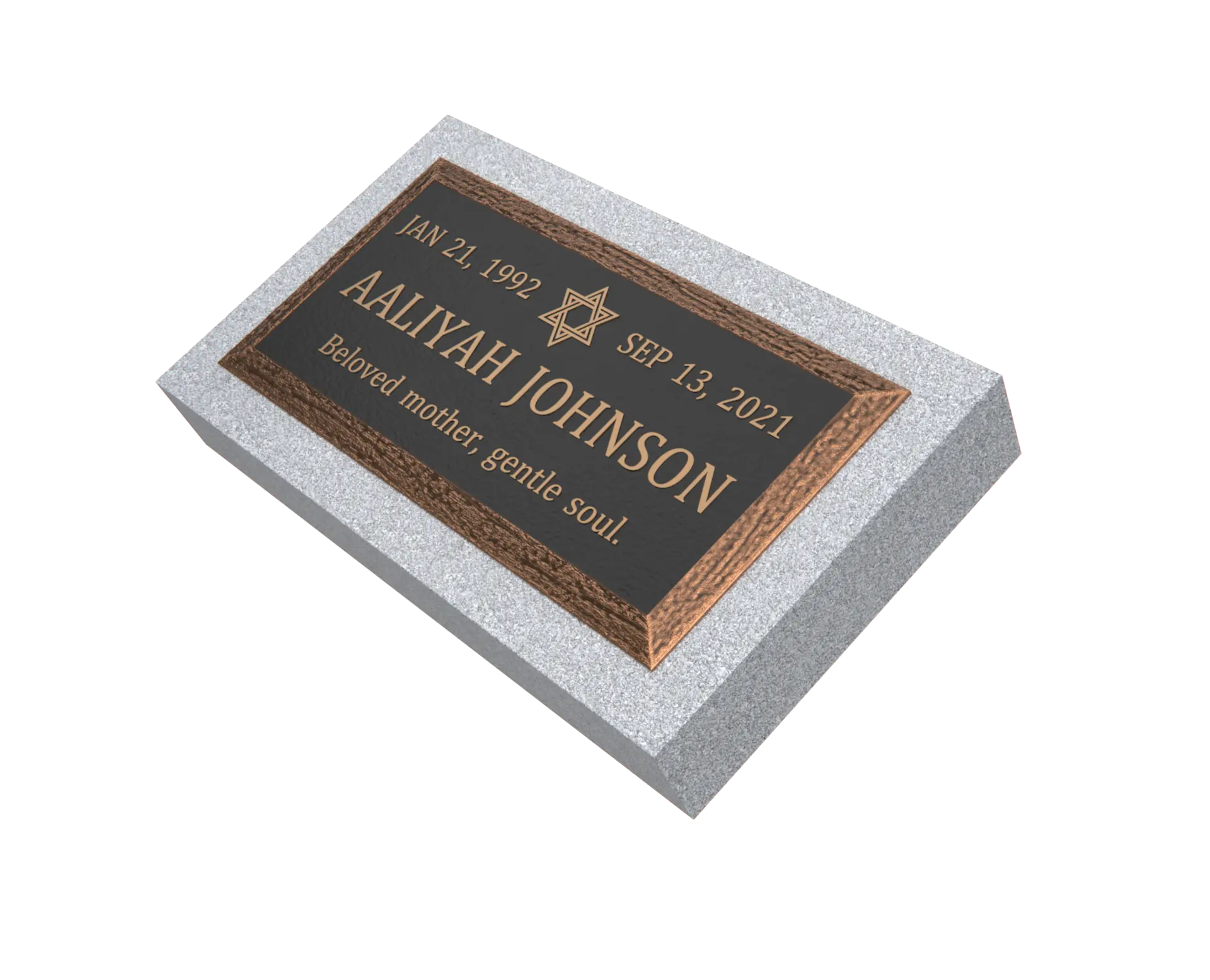 Premium Bronze Plaque 24"x 12"