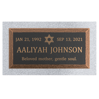Premium Bronze Plaque 24"x 12" with Granite Base