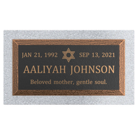 Premium Bronze Plaque 24"x 12"