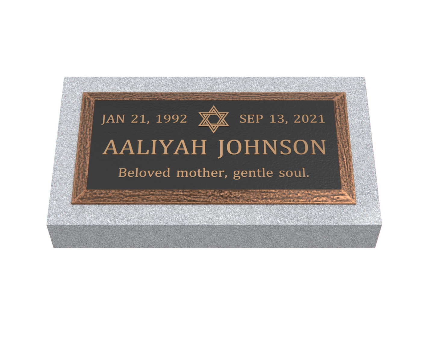 Premium Bronze Plaque 24"x 12" with Granite Base