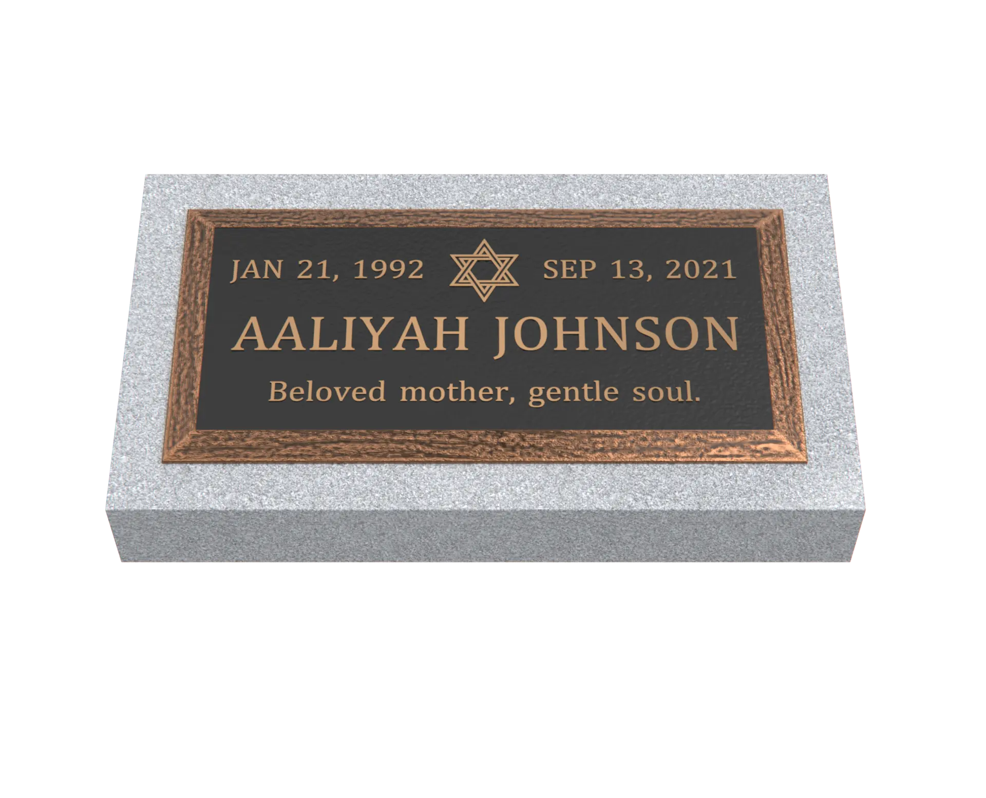 Premium Bronze Plaque 24"x 12"