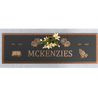 Premium Bronze Plaque 44″× 14″, with Granite Base