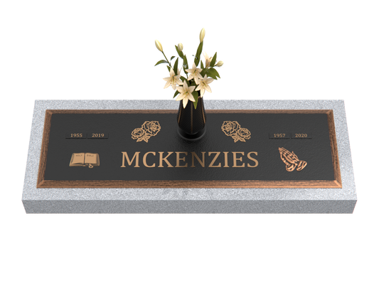 Premium Bronze Plaque 44″× 14″, with Granite Base