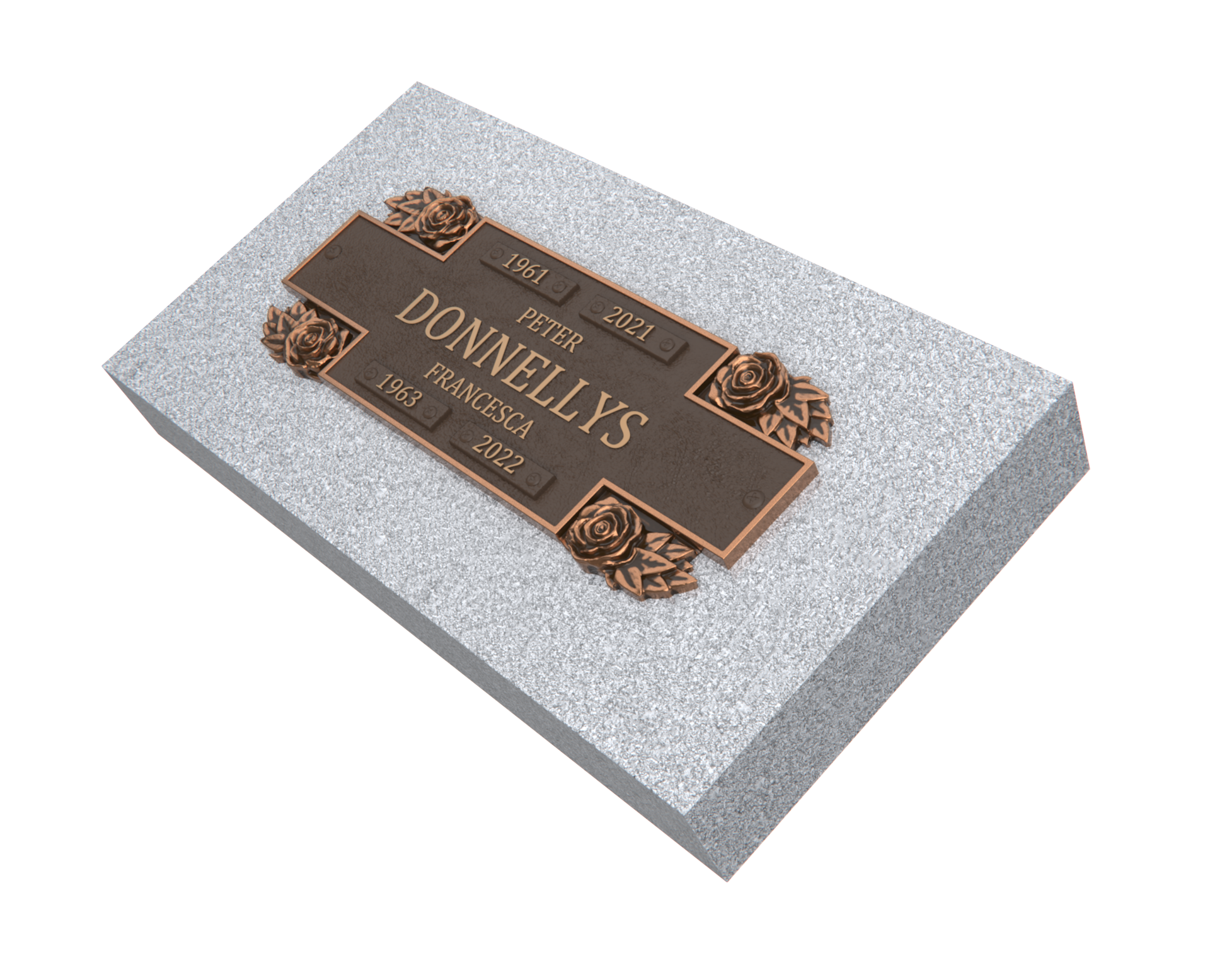 Bronze Companion Plaque 11"x 4" with Granite Base