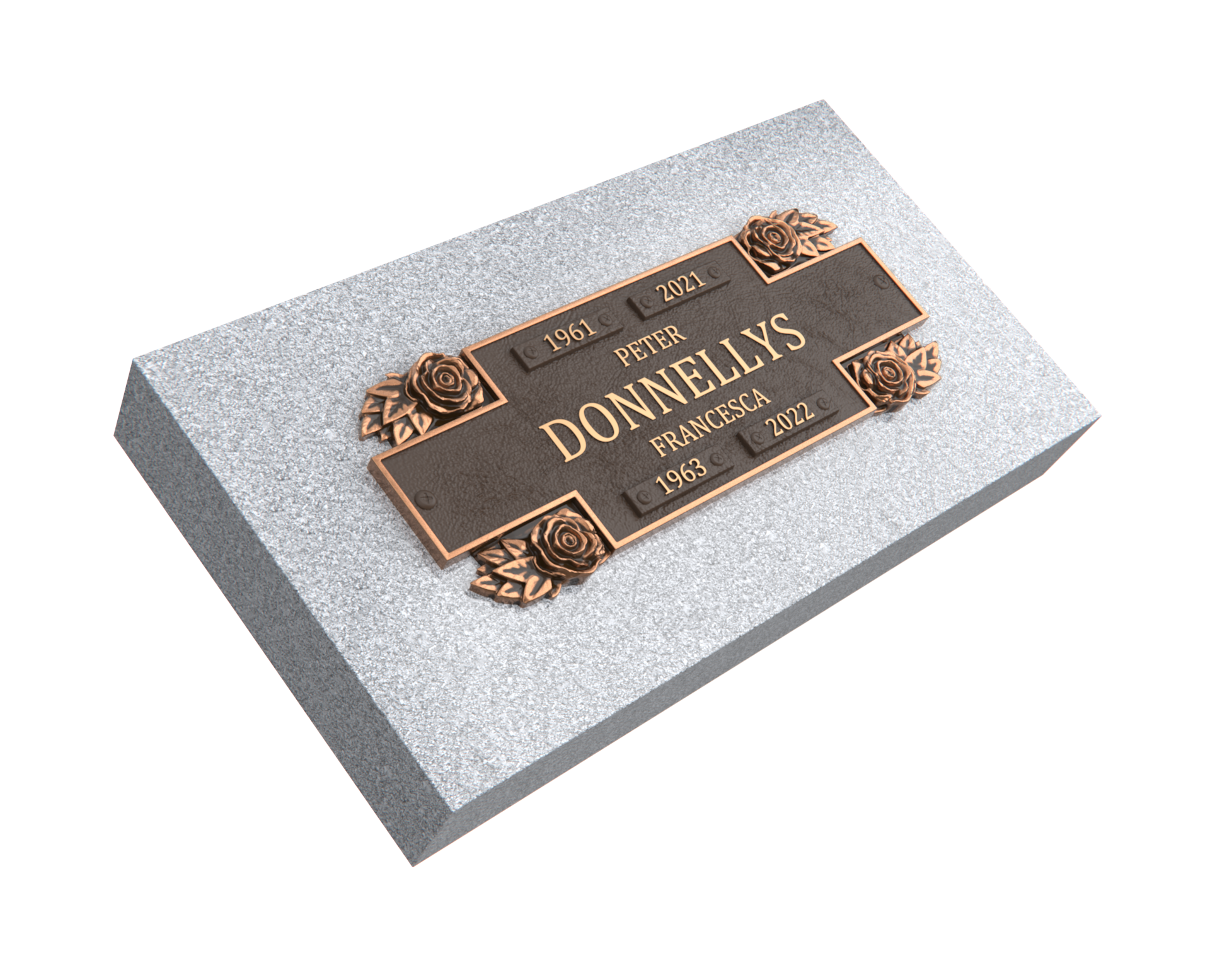 Bronze Companion Plaque 11"x 4" with Granite Base