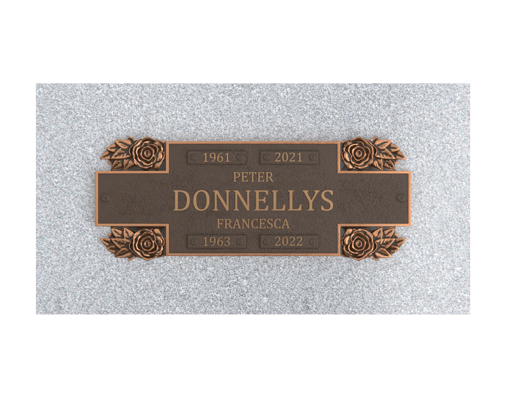 Bronze Companion Plaque 11"x 4"