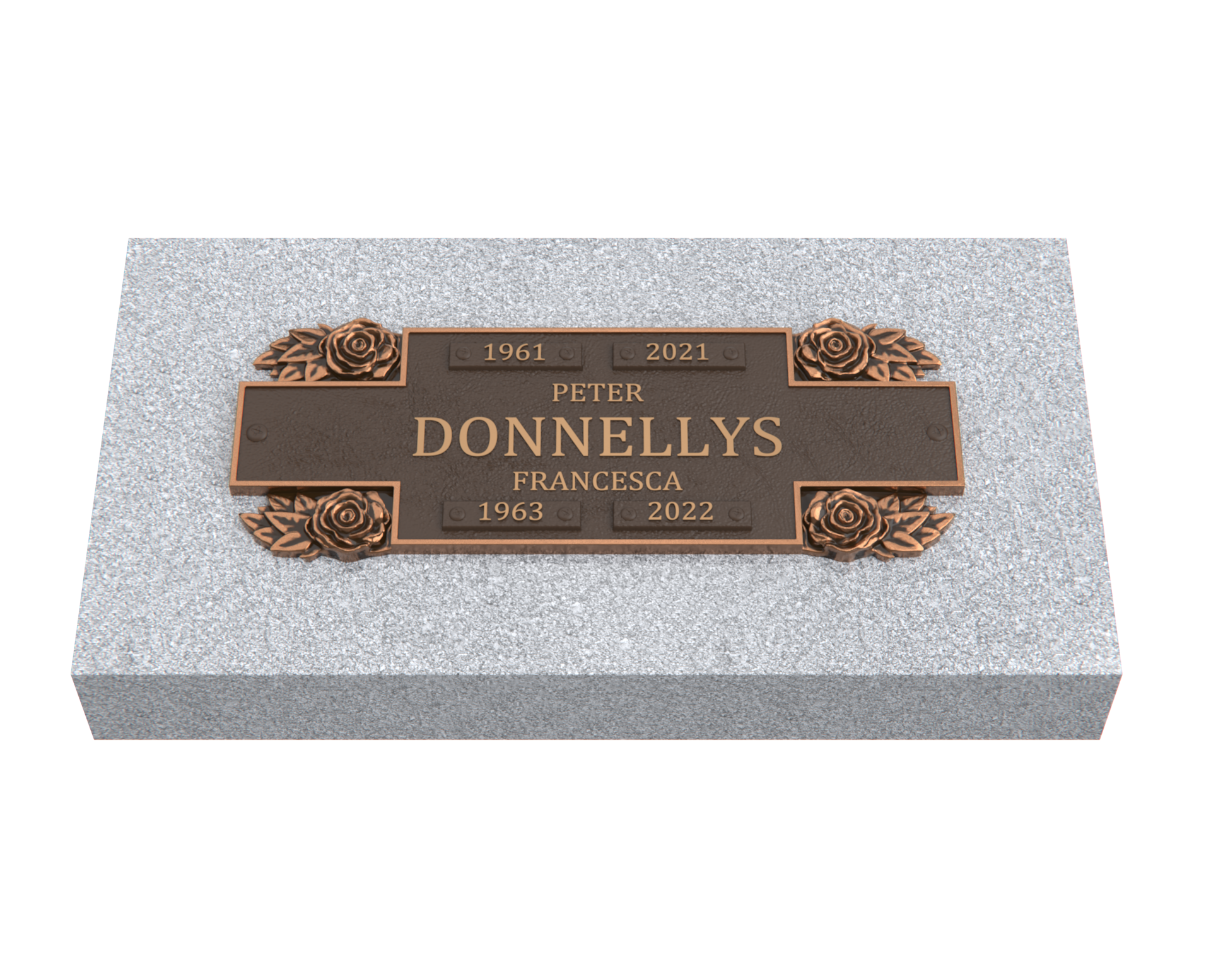 Bronze Companion Plaque 11"x 4" with Granite Base