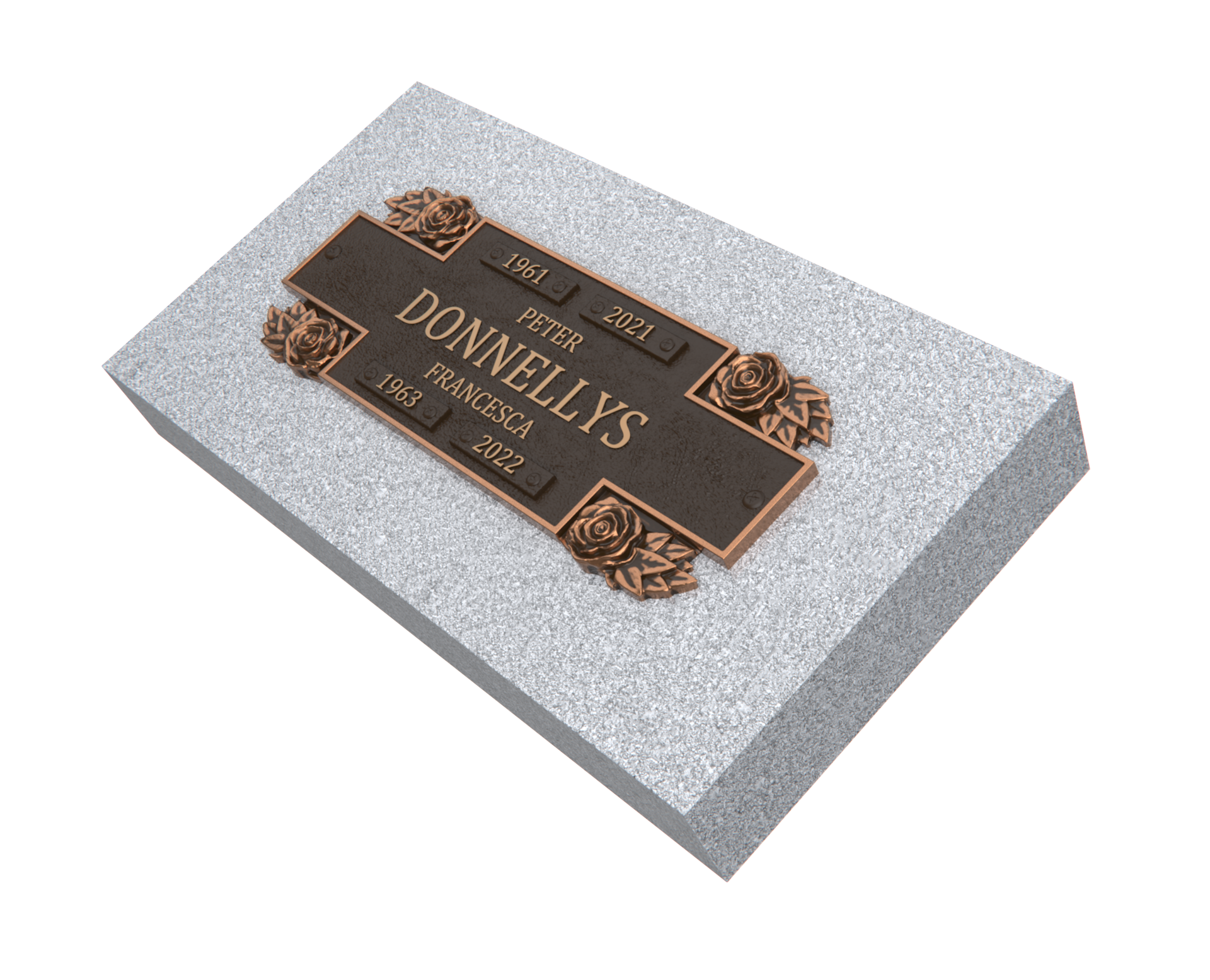 Bronze Companion Plaque 11"x 4" with Granite Base