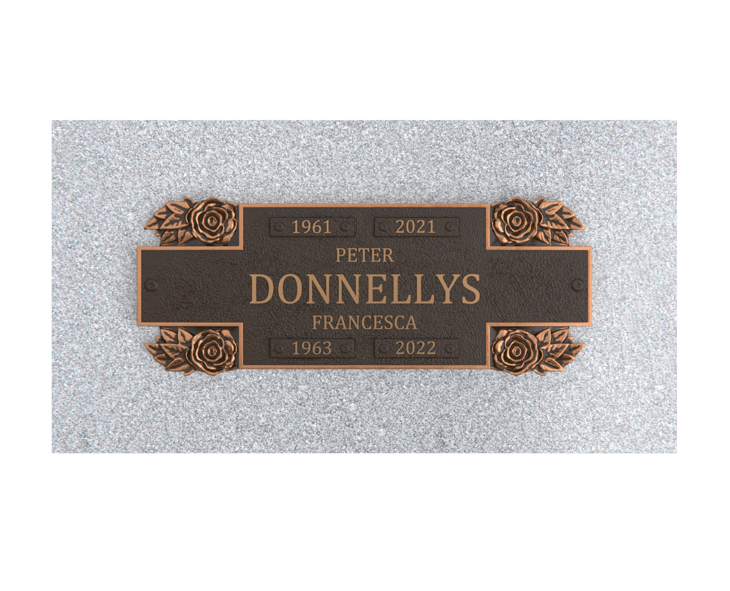Bronze Companion Plaque 11"x 4" with Granite Base