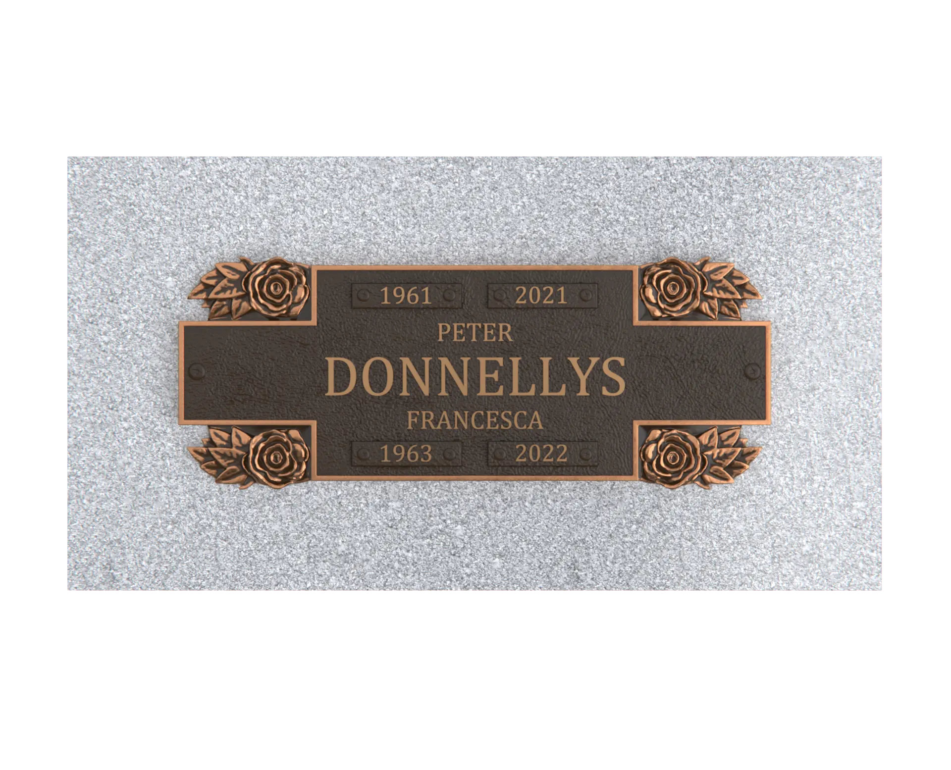 Bronze Companion Plaque 11"x 4"