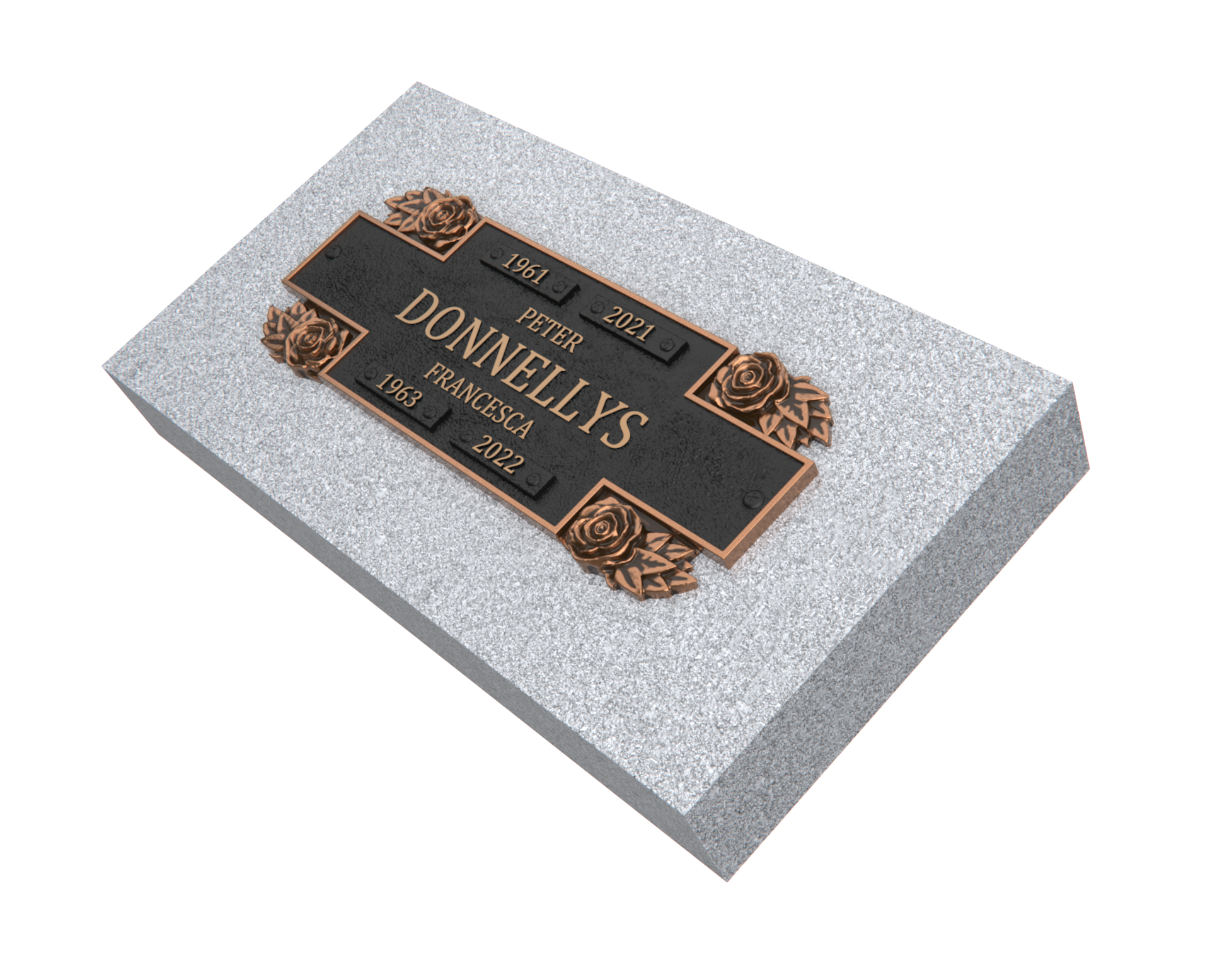 Bronze Companion Plaque 11"x 4" with Granite Base