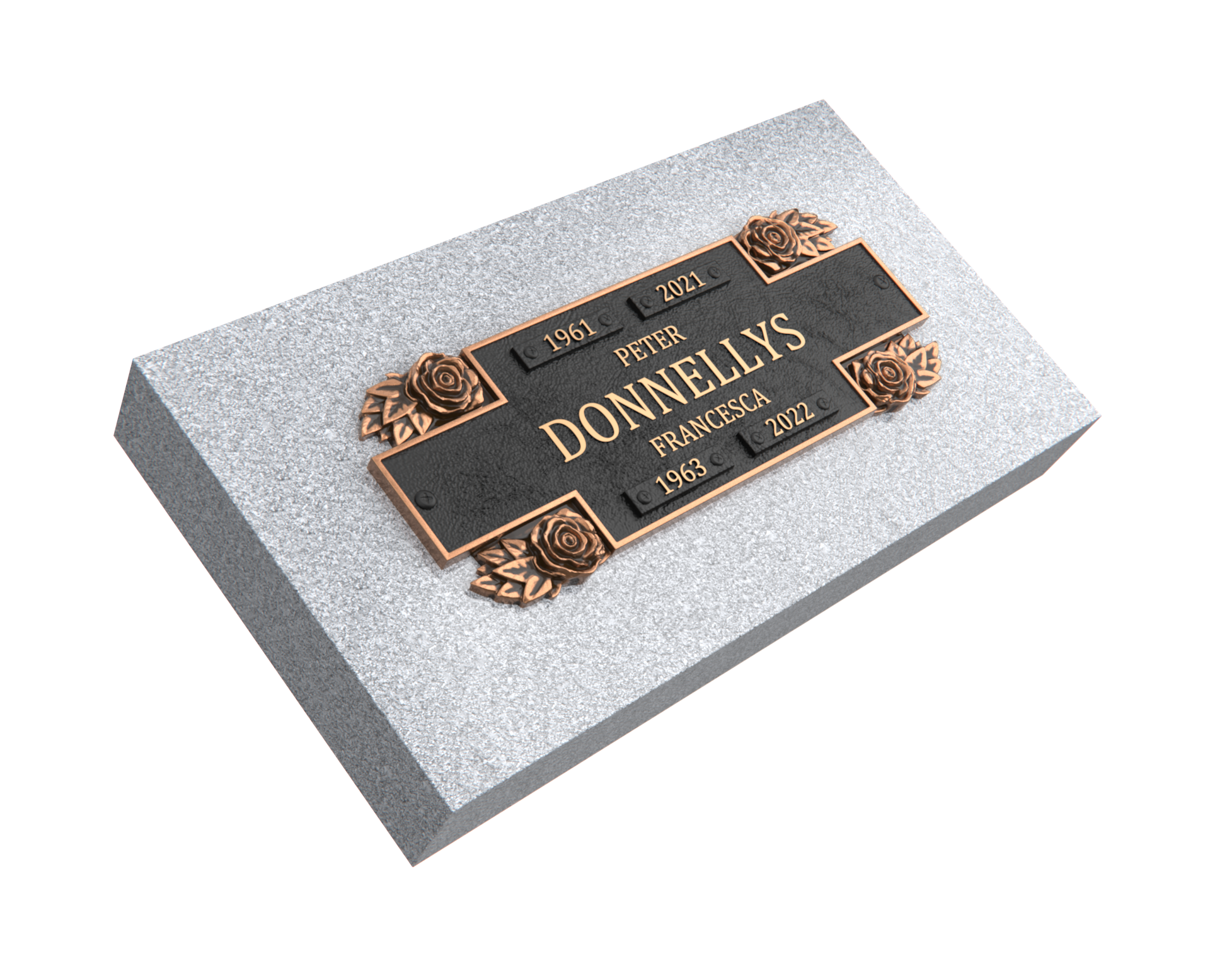 Bronze Companion Plaque 11"x 4" with Granite Base