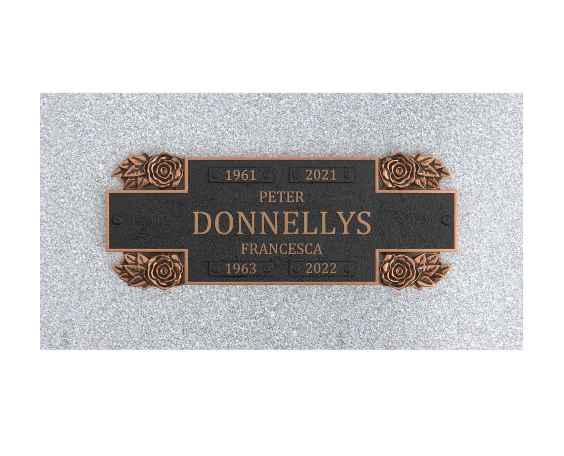 Bronze Companion Plaque 11"x 4"