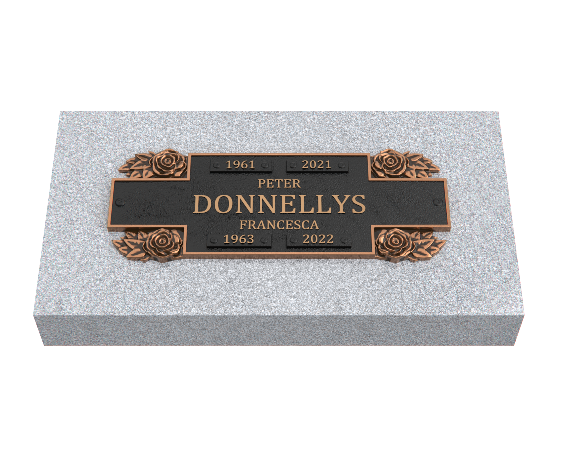 Bronze Companion Plaque 11"x 4" with Granite Base