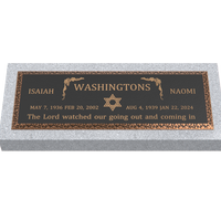 Premium Bronze Plaque 36"x 13" with Granite Base