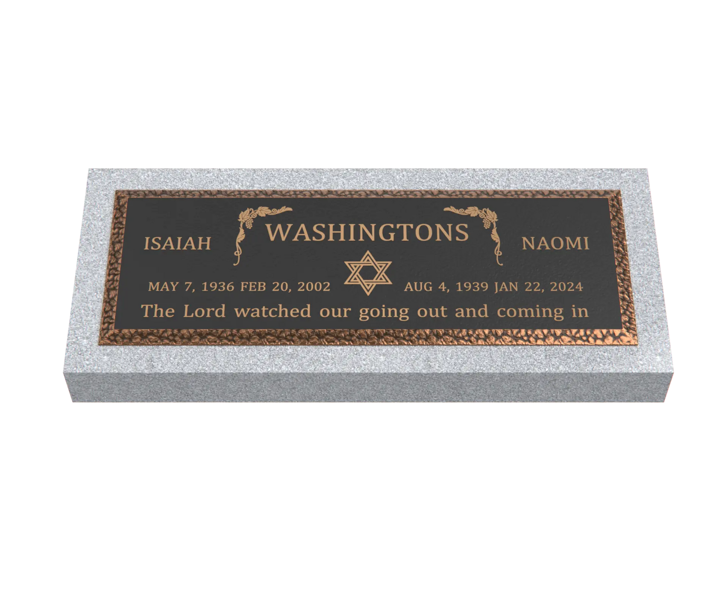 Premium Bronze Plaque 36"x 13"