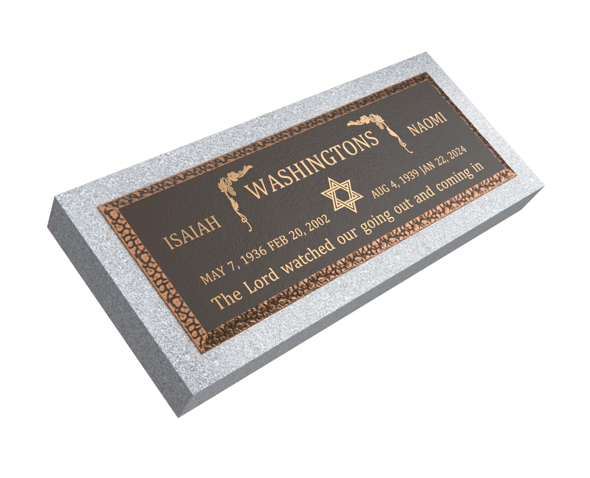 Premium Bronze Plaque 36"x 13"