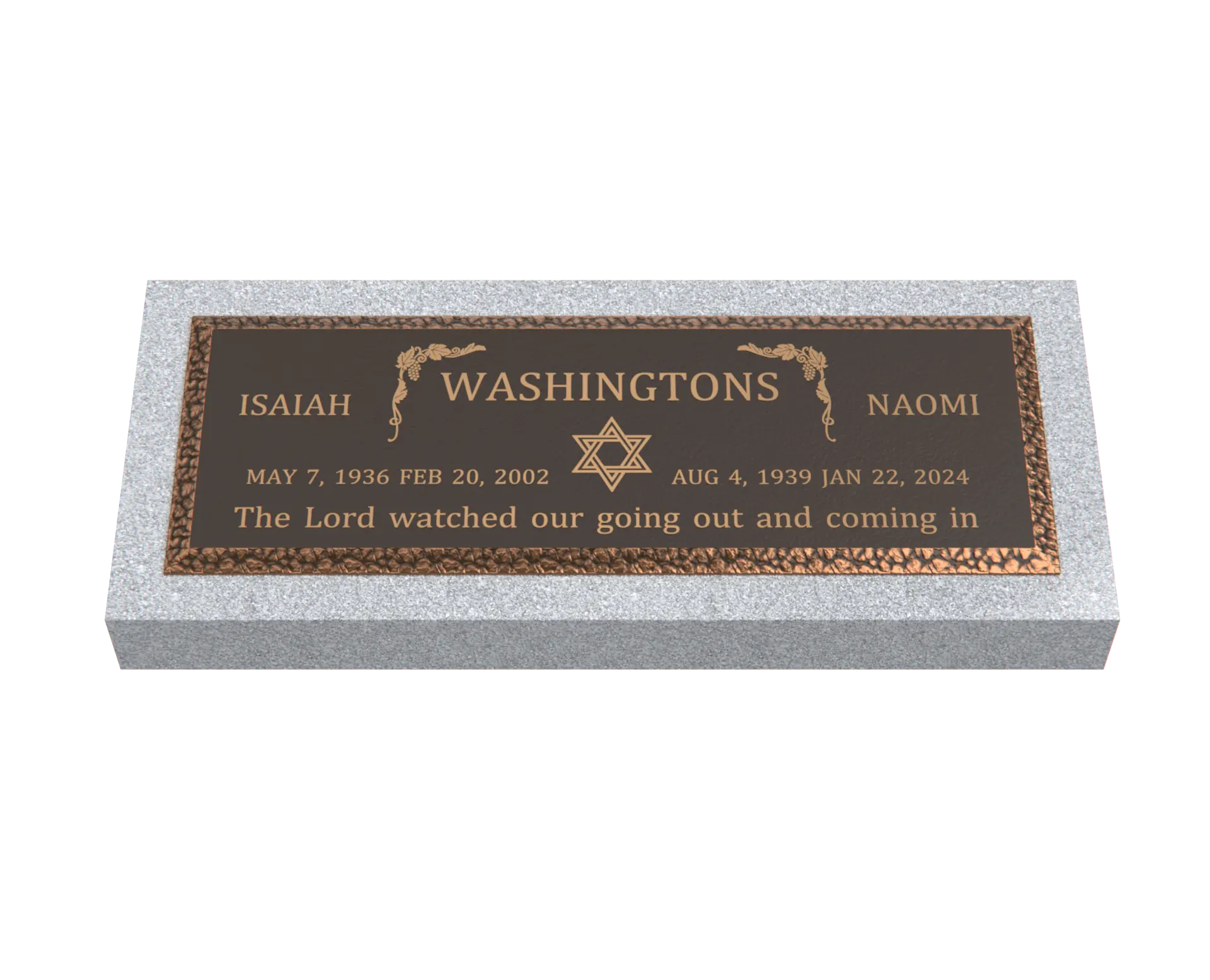 Premium Bronze Plaque 36"x 13"