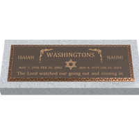 Premium Bronze Plaque 36"x 13" with Granite Base