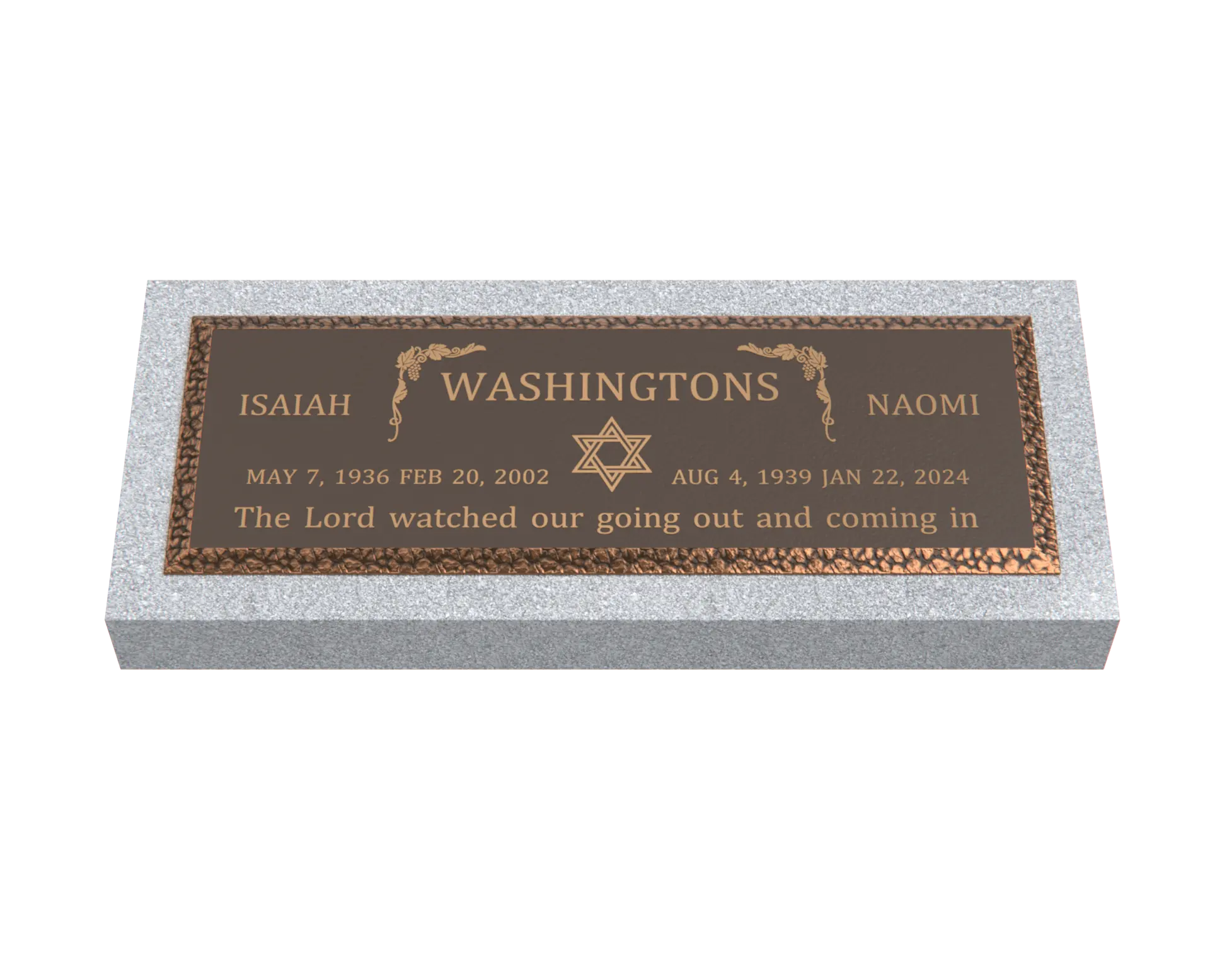 Premium Bronze Plaque 36"x 13"