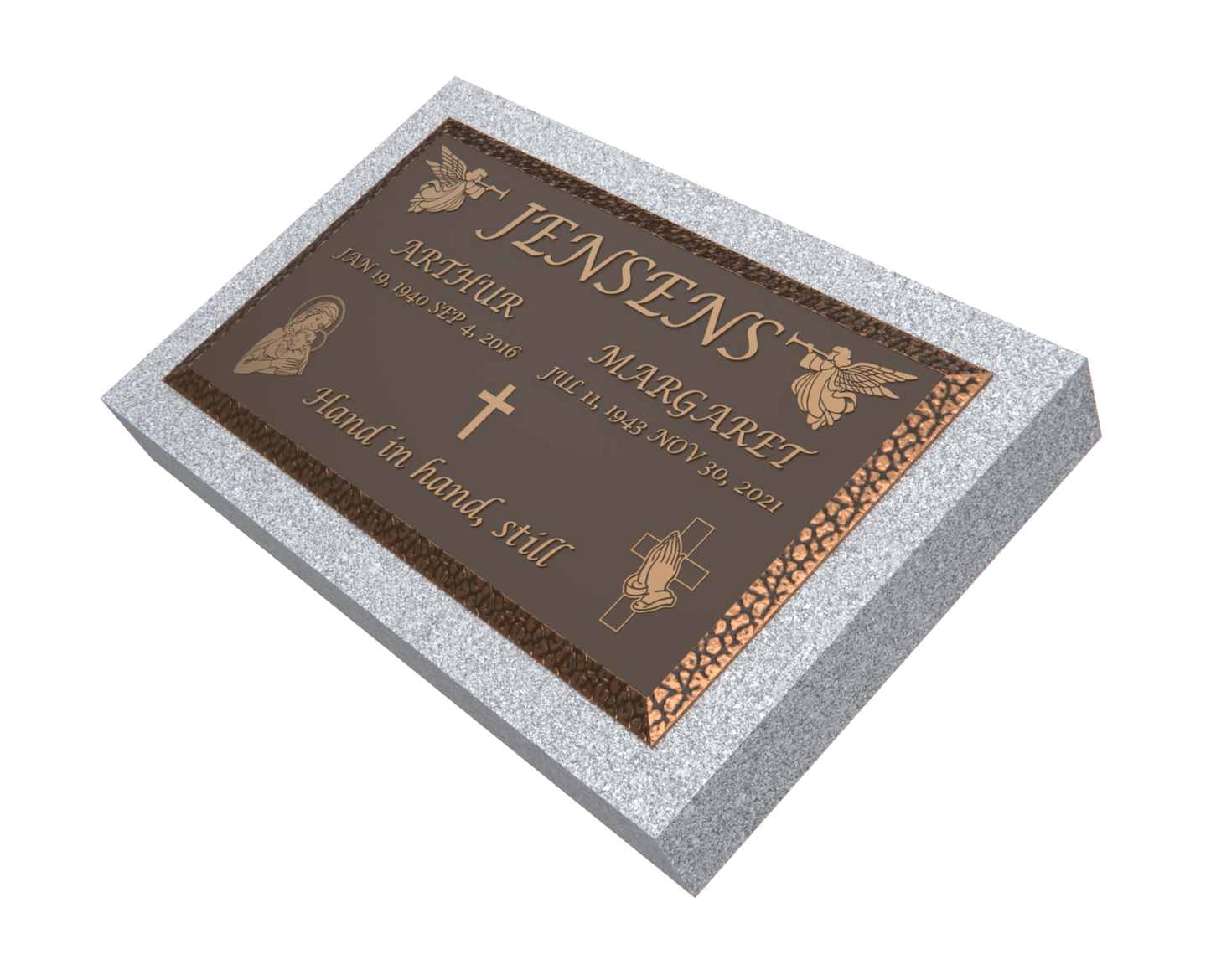 Premium Bronze Plaque 28"x 16" with Granite Base