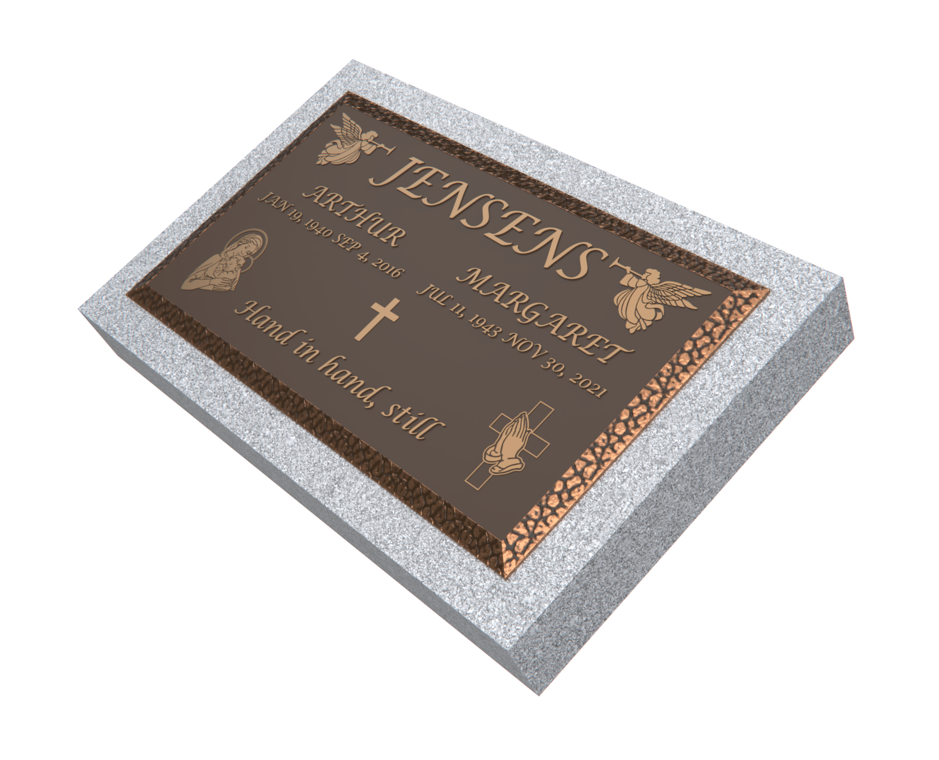 Premium Bronze Plaque 28"x 16" with Granite Base