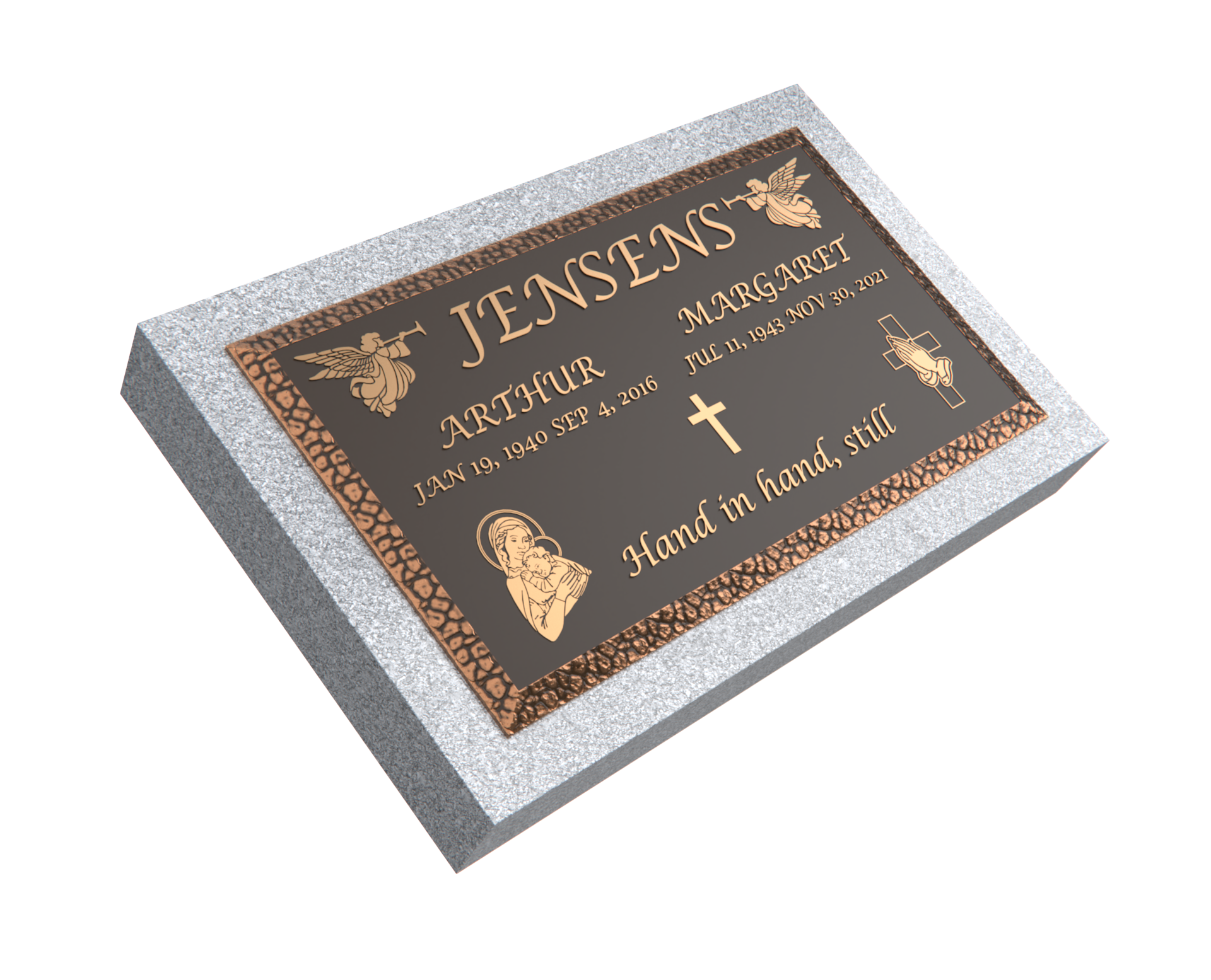 Premium Bronze Plaque 28"x 16" with Granite Base