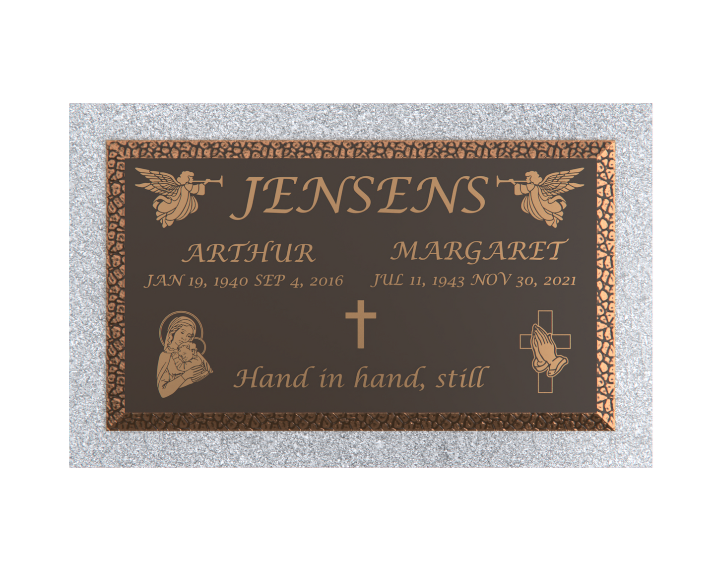 Premium Bronze Plaque 28"x 16" with Granite Base