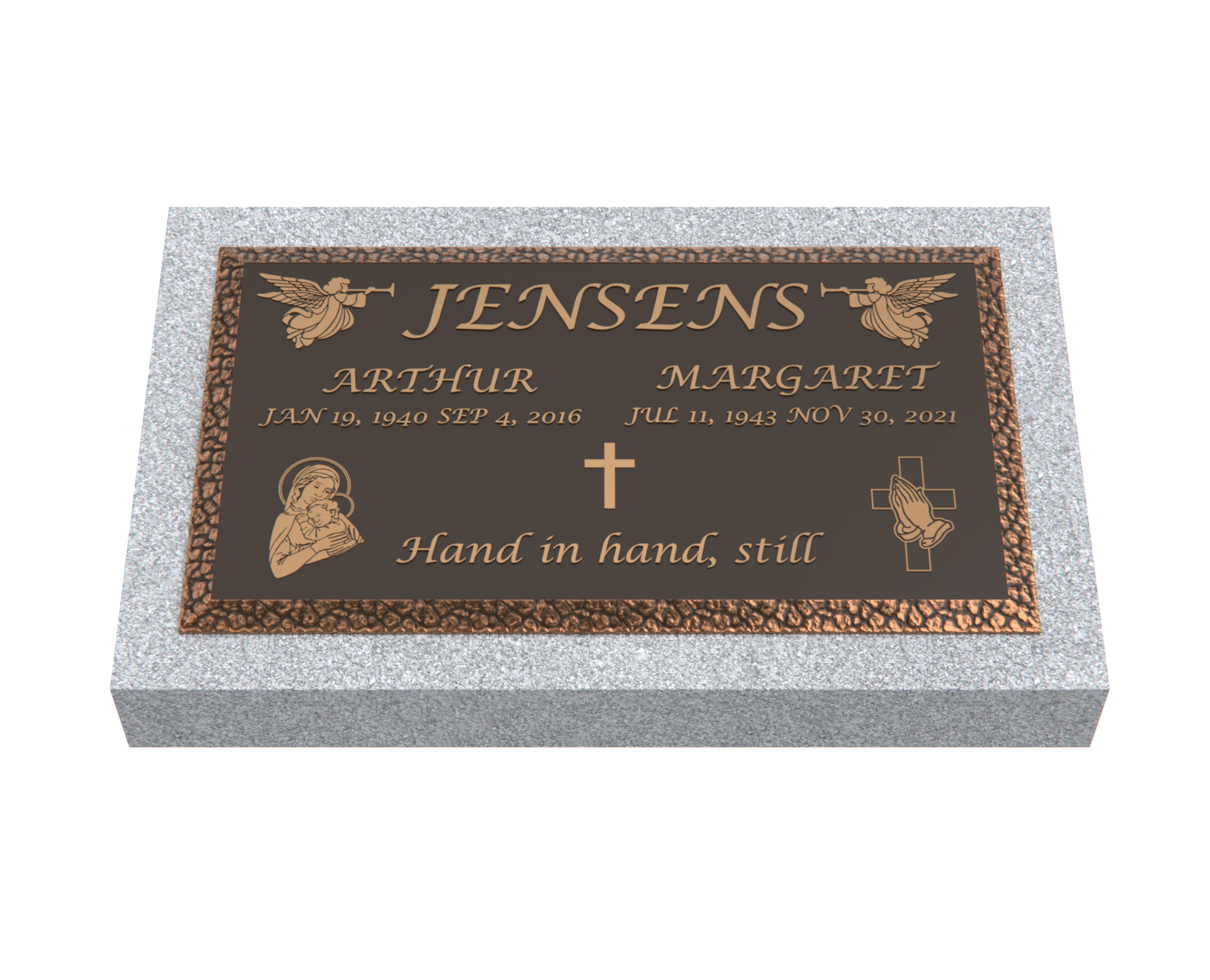 Premium Bronze Plaque 28"x 16" with Granite Base