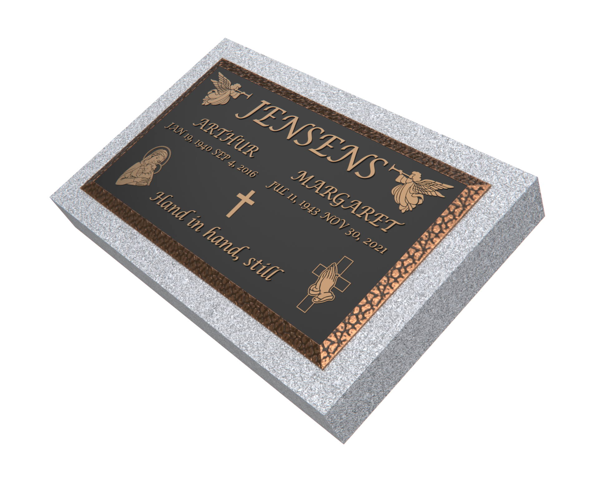 Premium Bronze Plaque 28"x 16" with Granite Base