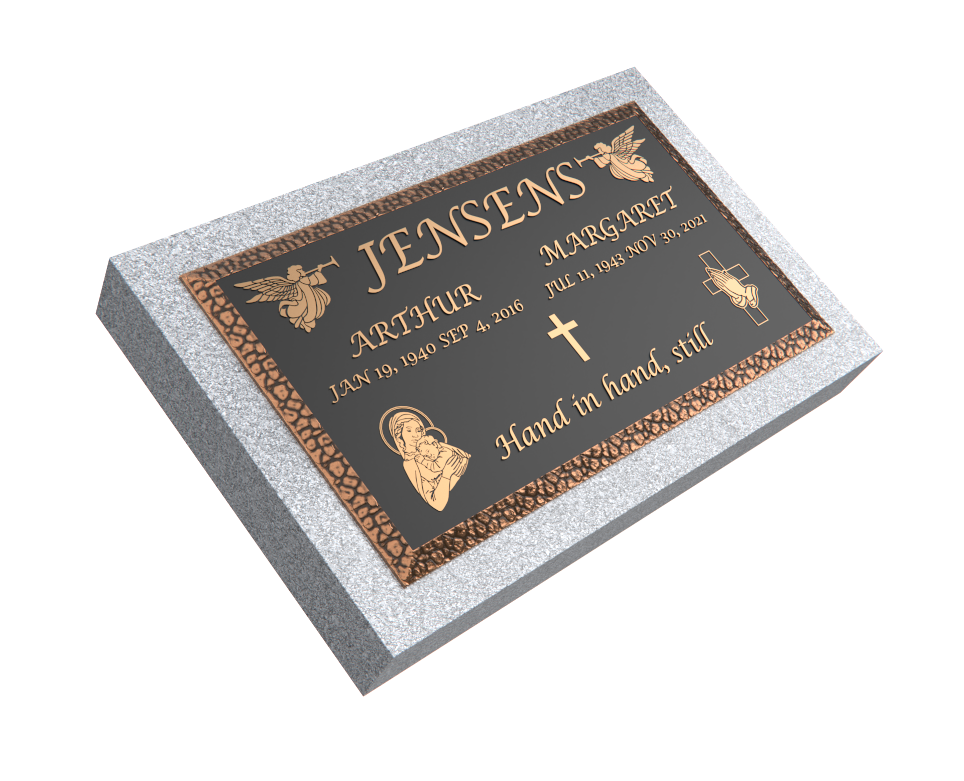 Premium Bronze Plaque 28"x 16" with Granite Base