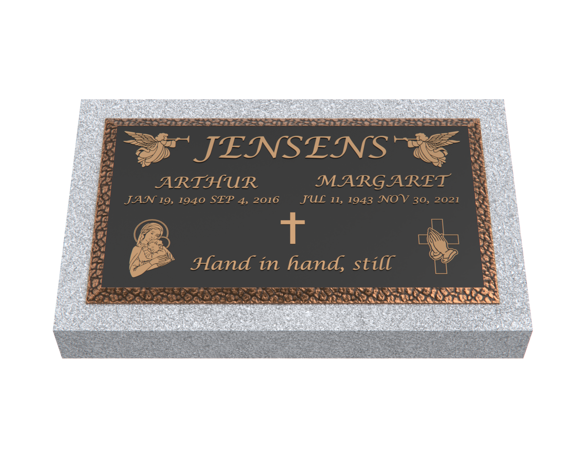 Premium Bronze Plaque 28"x 16" with Granite Base
