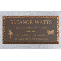 Premium Bronze Plaque 24"x 12"with Granite Base