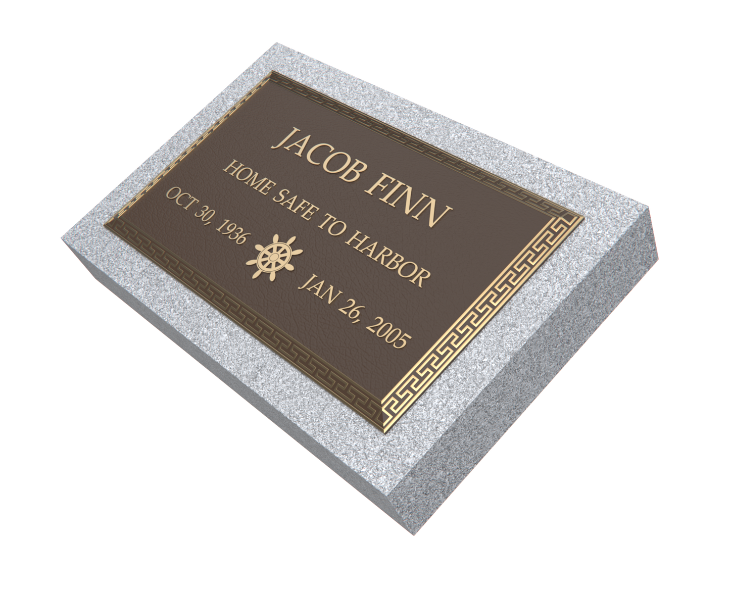Premium Bronze Plaque 24"x 14" with Granite Base